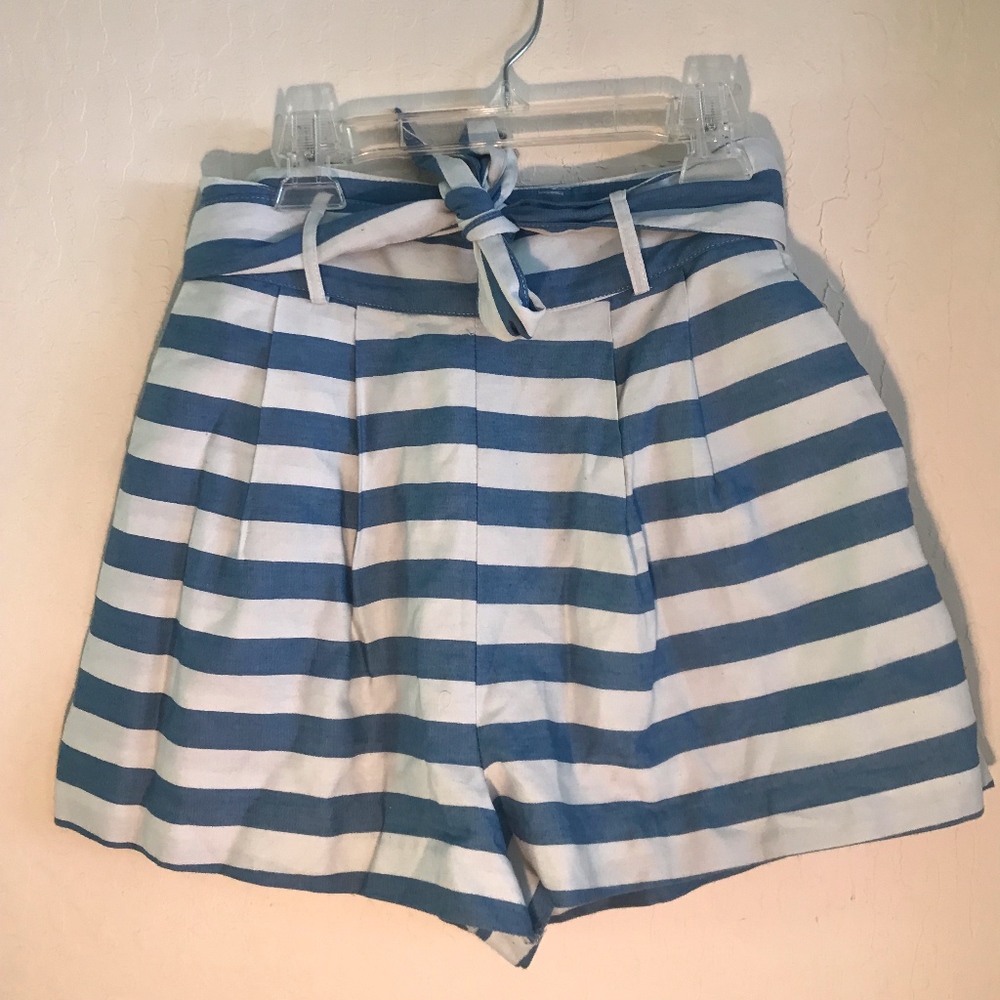 High Waisted Stripe Shorts